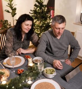 Parents facetime call for christmas